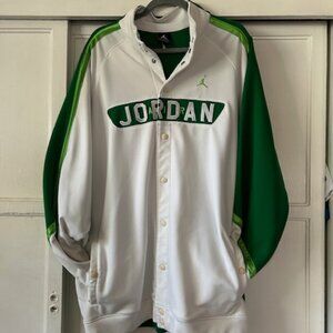 Nike Air Jordan OG Vintage Warm Up Jacket Pant Set Men's XXL Green White